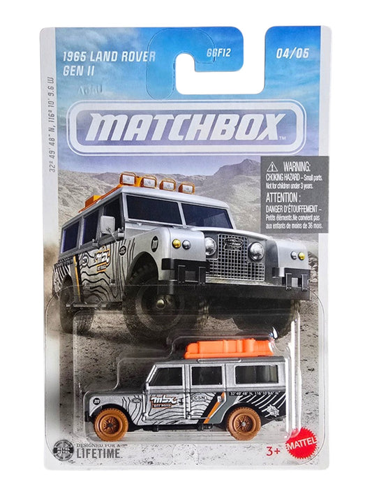 Matchbox 1965 Land Rover Gen 2 Imported Mainline Card Art 1:64 Scale