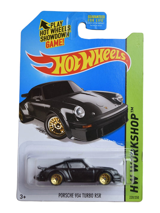 Hot wheels porsche 934 turbo RSR ( blister damage car mint condition) imported mainline 1:64 Scale