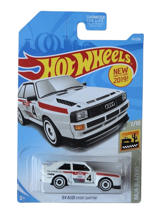 Hot wheels 84 audi sports quattro imported mainline 1:64 Scale FWG04-D7C3