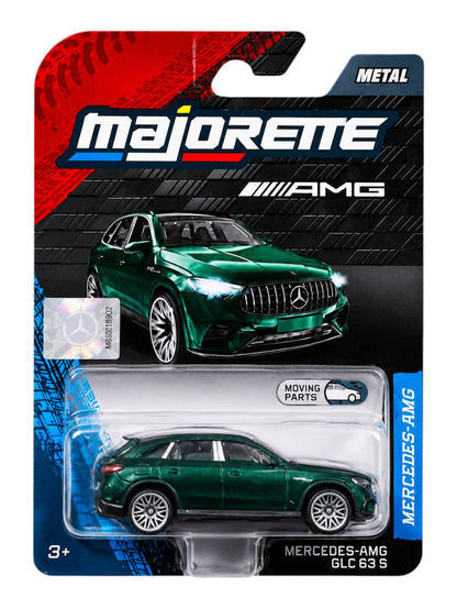 Majorette Premium Mercedes-AMG 6 Pcs Die Cast Car Set | G63, GT63, SL63, GLC63S, CLE53 & A35 | Metal Toy Cars with Opening Parts 1:64 Scale