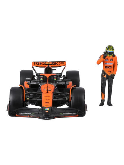 Bburago Formula 1 (F1) Mclaren MCL38 Miami Grand Prix 2024 #4 Lando Norris Diecast 1:24 Scale