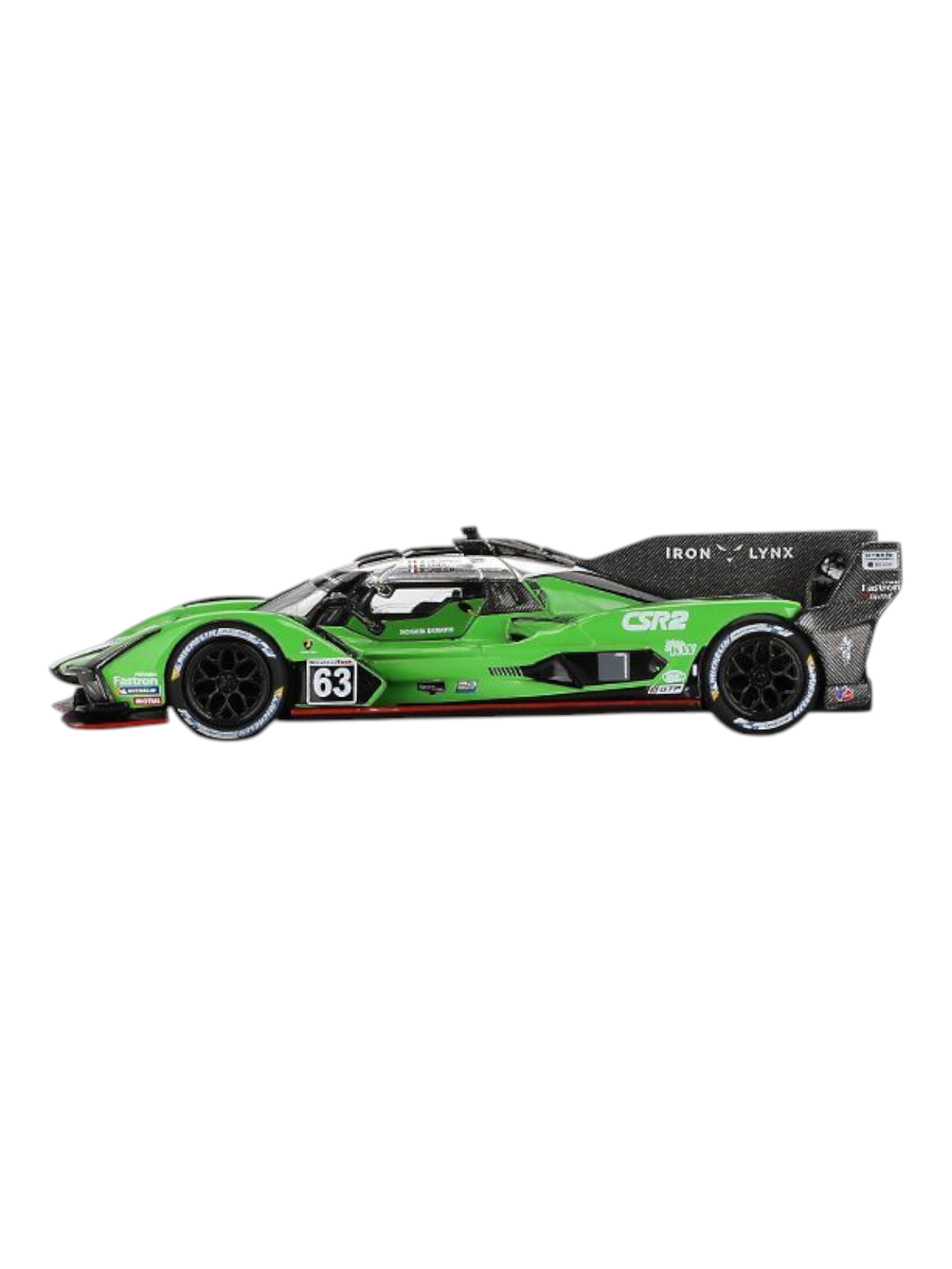 Mini GT Lamborghini SC63 #63 2024 IMSA Sebring 12 Hrs Iron Lynx 1:64 Scale