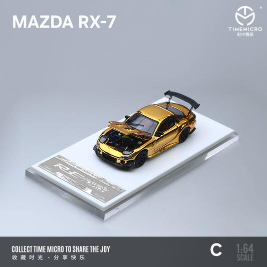 Time Micro Mazda RX-7 1:64 Scale (With Acrylic Case and broken spoiler)