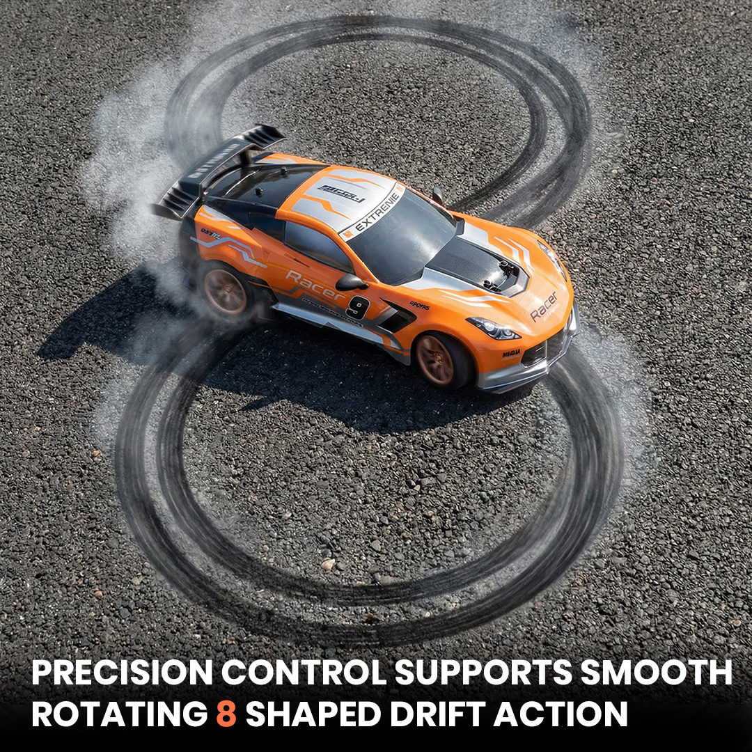 Joy Junction Mustang JOY Junction Mustang 1:10 Scale High-Speed RC Racing Car – 2.4GHz Remote Control Sports Car with Rechargeable Battery, LED Lights & Drift Performance