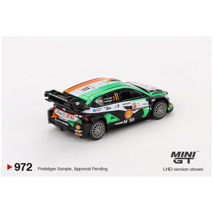 Mini GT #972: Hyundai i20 N Rally1 #11 2023 Rally Croatia Power Stage Winner 1:64 Scale