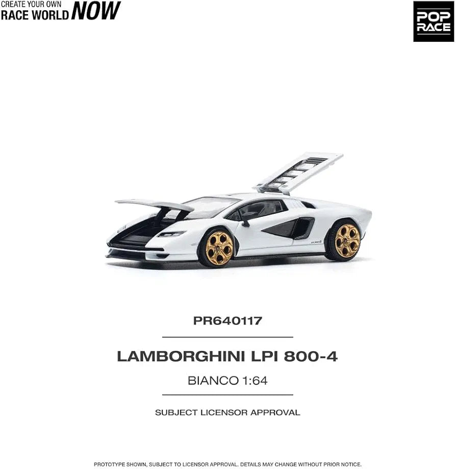 Pop Race pr64-117 Lamborghini countach LPI 800-4 1:64 Scale