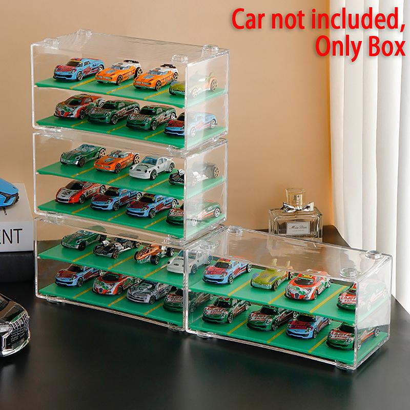 Storage box Transparent 2-Tier Premium Display Organizer with Modern Design