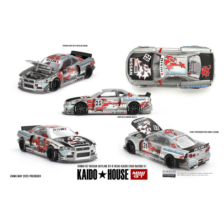 Mini GT Kaido House #197: Nissan Skyline GT-R (R34) Kaido Star