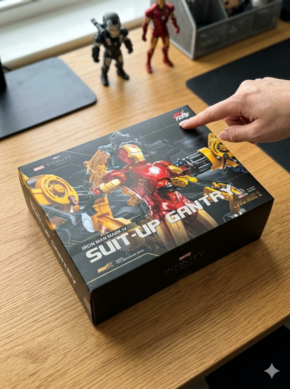 ZD Toys Marvel studios Infinity Saga 'Iron man Mark IV Suit - Up Gantry Action Figure
