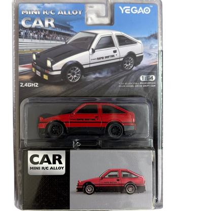 MINI (RC) remote control Alloy Car Yegao Full Proportion Four-wheel Drive Drift Car 2.4GHZ 1:64 Scale