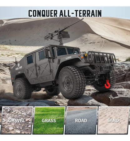 Climbing Car 2.4 GHz Control System, Model Car Door Can Be Opened Trunk is Open, Bettery Compartment Metal Chassis Side Guard Full Scale Simulation 4×4 1:14 Scale Remote Control rc