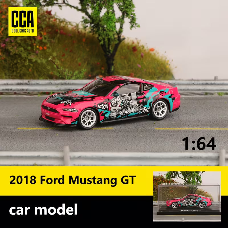 CCA 2018 ford mustang gt 1:64 Scale (with acrylic case)