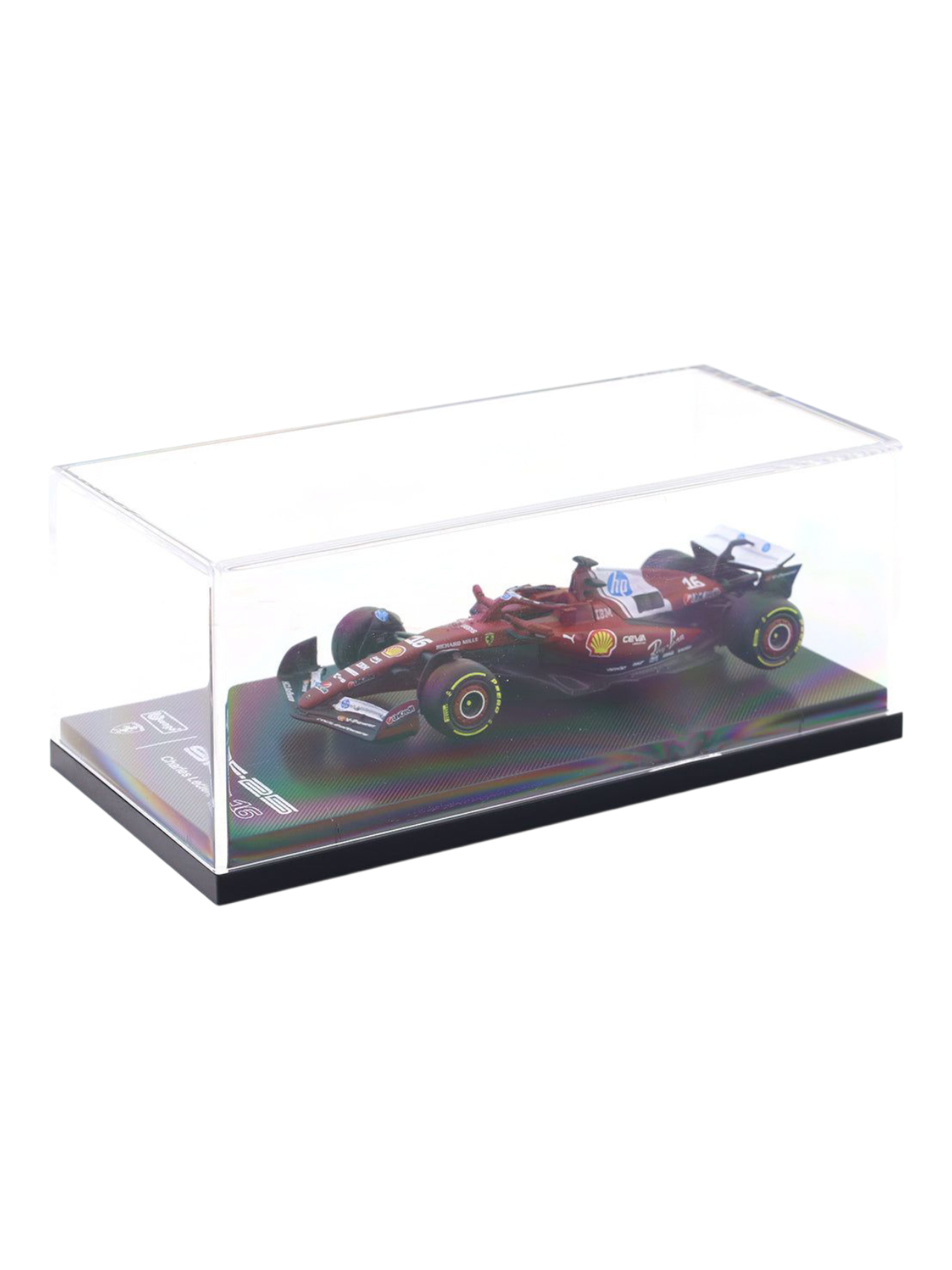 Bburago Formula 1 (F1) 2025 Ferrari SF-25 Charles Leclerc No-16 1:64 Scale