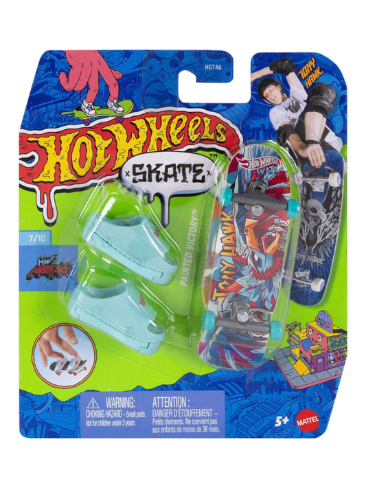 HotWheels Skate Tony Hawk Painted Victory Fingerboard and Skate Shoes