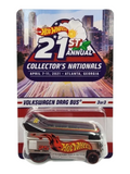 HotWheels RLC Volkswagen Drag Bus 21st Annual Hot Wheels Collectors Nationals Imported 1:64 Scale die-cast (With Protector)