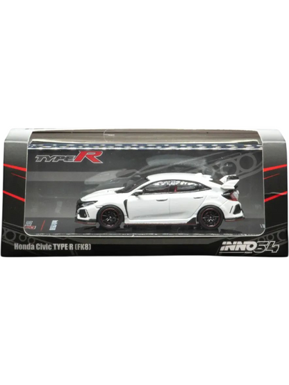 INNO64 Honda Civic Type R FK8 1:64 Scale Metal Diecast Model IN64-FK8-WHI