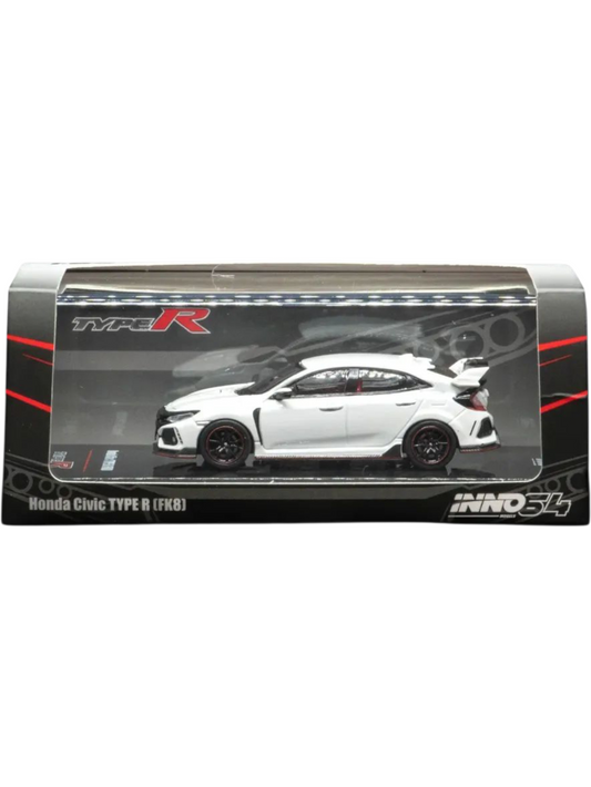 INNO64 Honda Civic Type R FK8 1:64 Scale Metal Diecast Model IN64-FK8-WHI