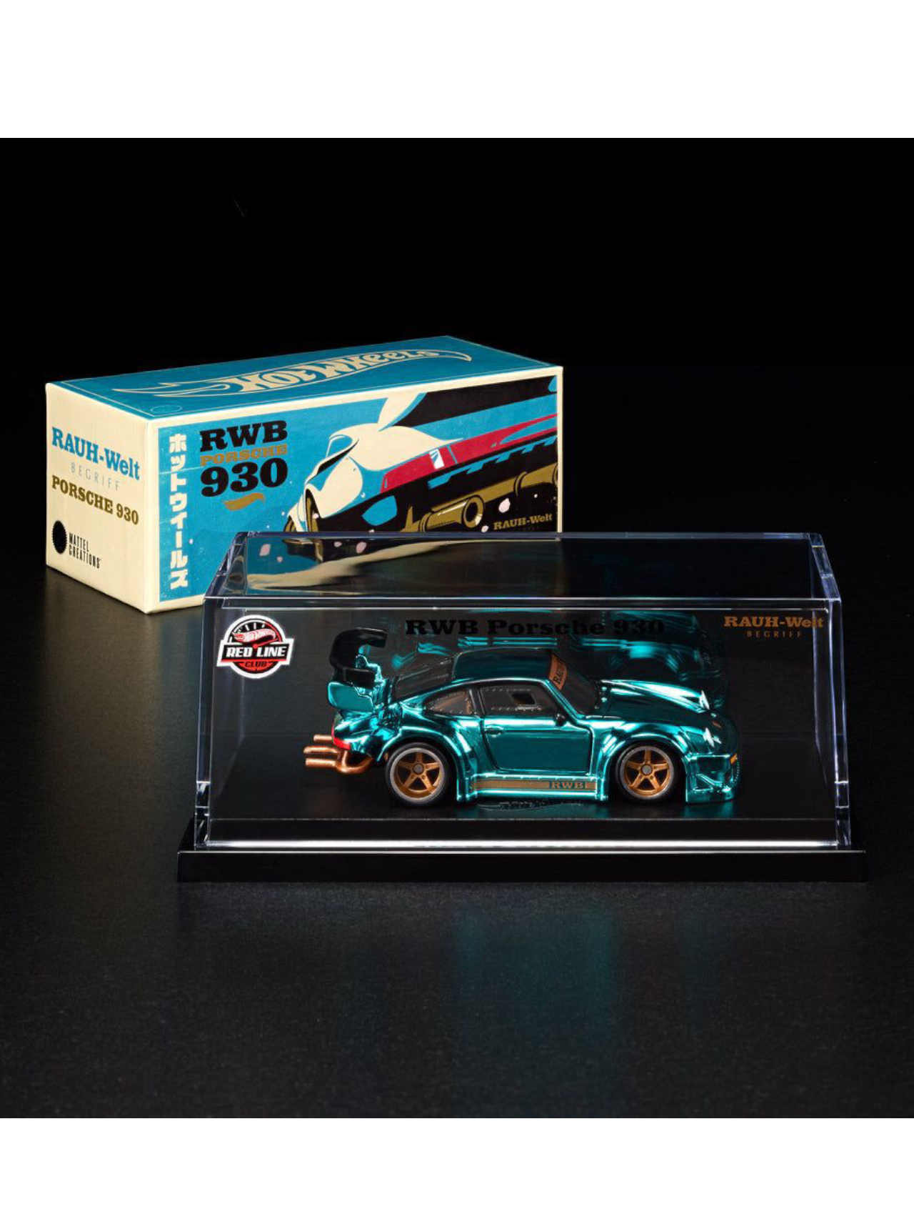 HotWheels RWB Porsche 930 RLC 1:64 Scale (With Acrylic Case) – Toy
