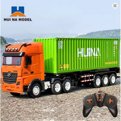 Huina Toys 1317 RC Remote Control Truck Detachable Container Trailer Rechargeable Battery USB Charging Cable Play Time: 20–30 minutes Charging Time: 2–3 hours 1:18 Scale