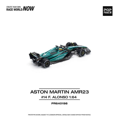 Pop Race PR64-198 Aston Martin Aramco Amr23 1:64 Scale