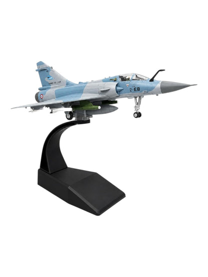 Amer Com Mirage 2000 Fighter Jet Model 1:100 Scale Die-Cast Military Aircraft with Display Stand | French Air Force Dassault Mirage 2000 Collectible Plane Model