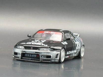 Kaido House x Mini GT Nissan Skyline GT-R (R33) Kaido Works ADVAN (#191) 1/64 Scale