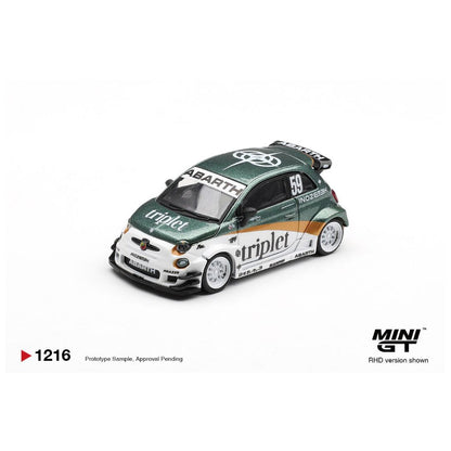 Mini GT #1216: Abarth 595 LB-WORKS TY Edition 1:64 Scale Diecast Model
