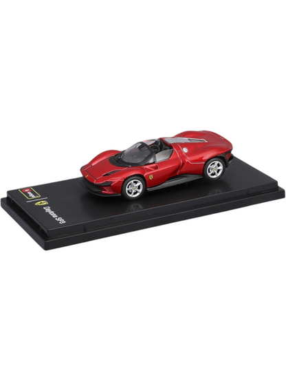 Bhurago DAYTONA SP3 Luxury Red Ferrari Sports Car Die-cast Model Premium Finish 1:64 Scale 28-56322RD