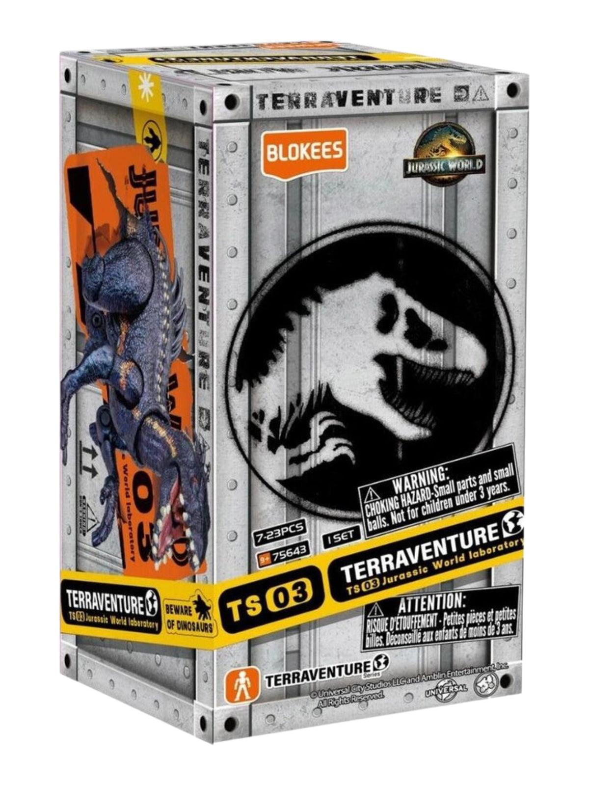 Blokees Terraventure TS03 Jurassic World Laboratory Blind Box (Code: 75643) – [Pack of 1 / Random Surprise Model]