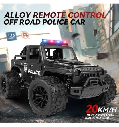 TOY BOL 1:16 Scale RC Police Truck with 2WD, Shock Absorbers, Rubber Tires, LED Light & Police Sound Speed 20 KM/H No,TB-RC08