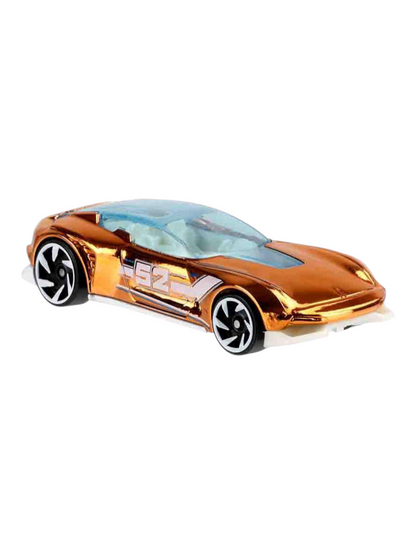 HotWheels Pearl & Chrome - Gazella Gt Car (Chase piece) Imported Mainline Card Art 1:64 Scale
