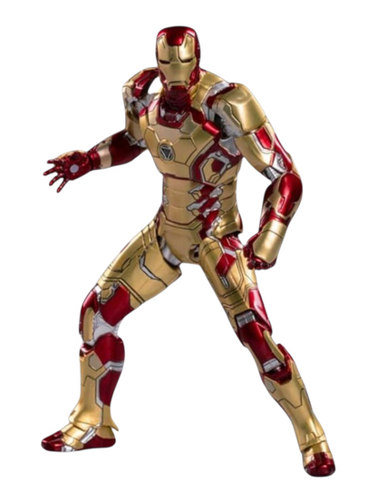 Marvel Studio ZD Toys Iron Man Mk42 With Lighting Function Action Figure 1:10 Scale collection