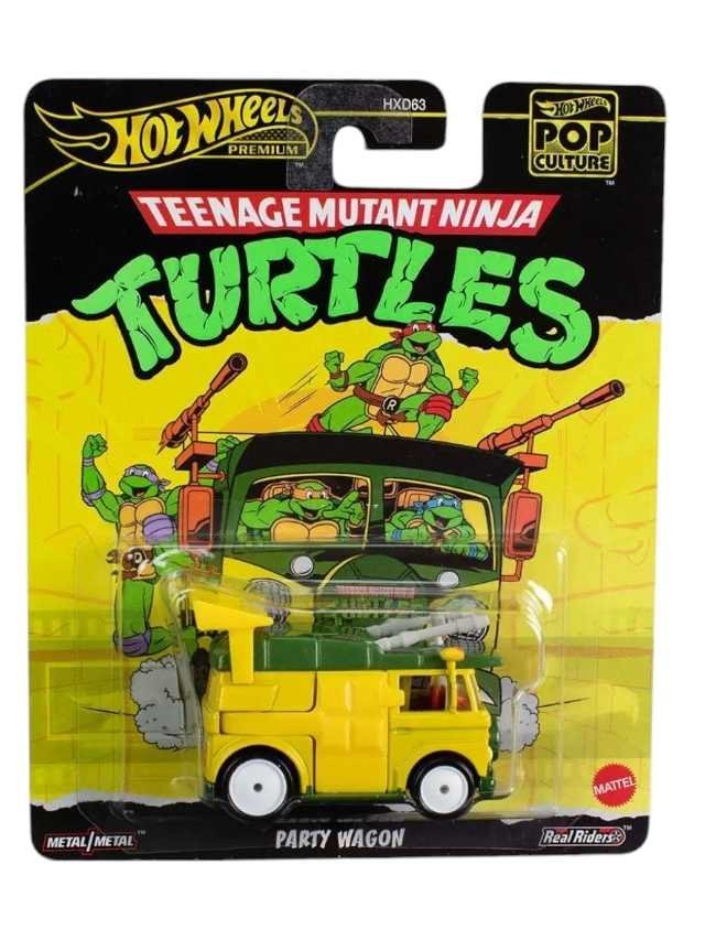 HotWheels Pre-Owned Pop Culture Teenage Mutant Ninja Turtles Party Wagon Premium 1:64 Scale