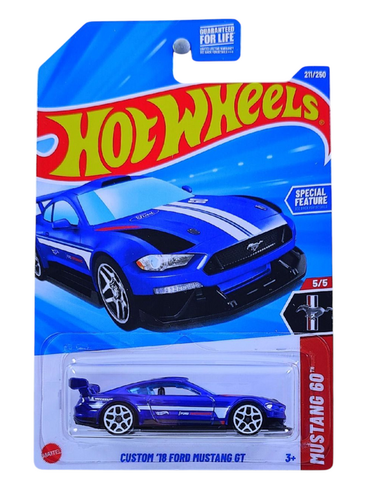 HotWheels Custom 18 Ford Mustang GT Imported Mainline 1:64 Scale