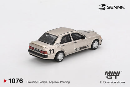 Mini GT Mercedes-Benz 190 E 2.3-16 # 11 Ayrton Senna Imported 1:64 Scale (code-1076)