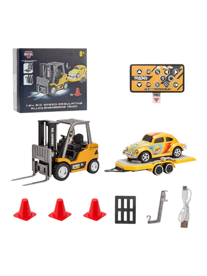 Engineering remote control (RC) speed regulating alloy Model car 1:64 Scale