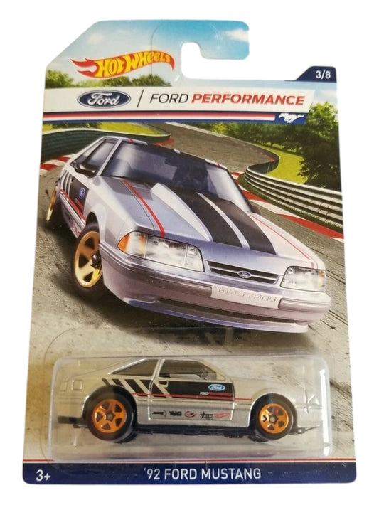 HotWheels Ford performance 92 ford mustang imported mainline card art 1:64
