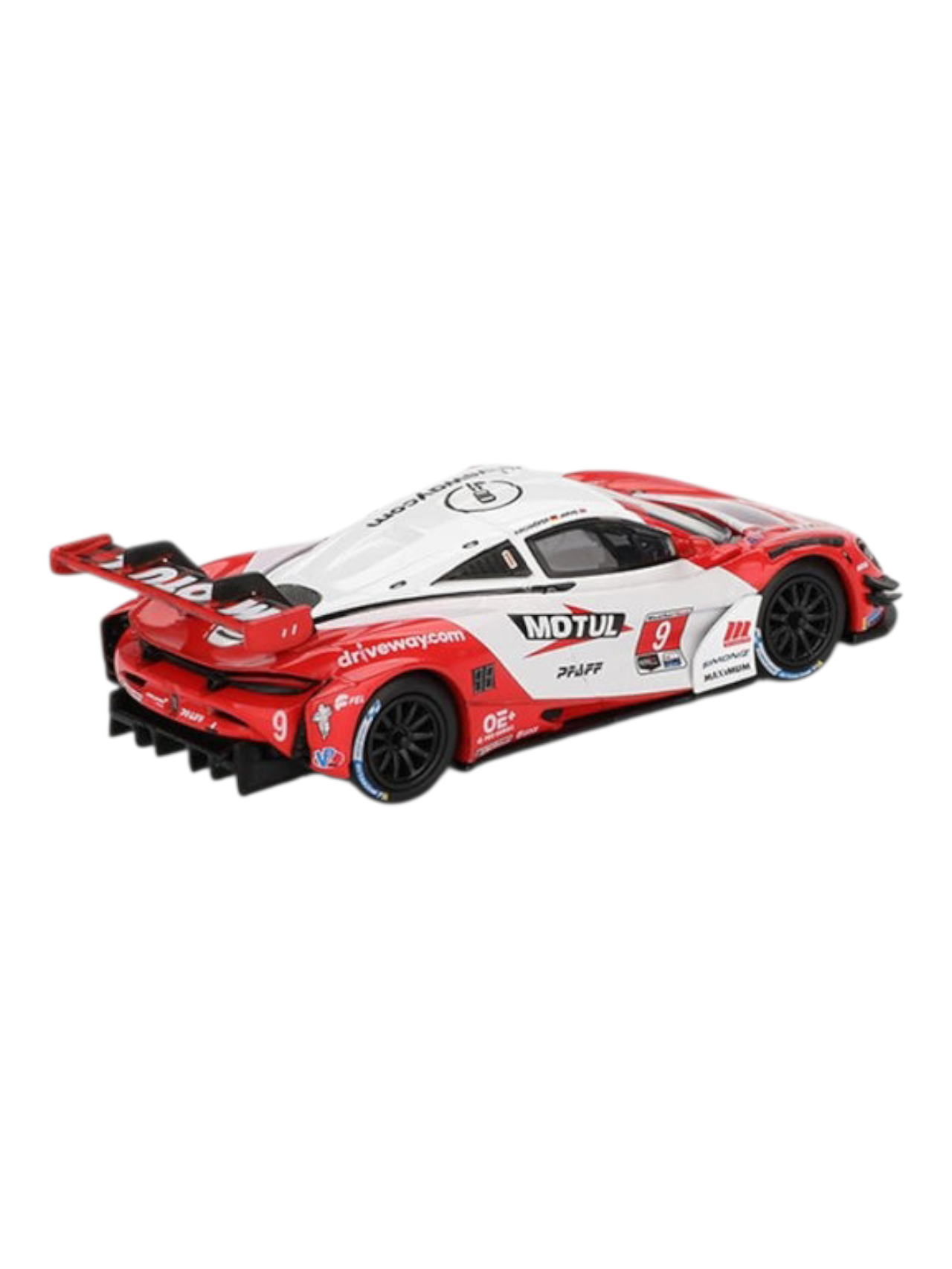 Mini GT 993: McLaren 720S GT3 Evo Pfaff Motorsports 2024 IMSA Laguna Seca 1:64 Scale