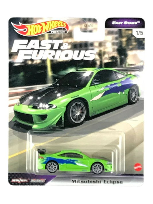 HotWheels Fast Stars Fast and Furious Mitsubishi Eclipse Imported Premium 1:64 Scale