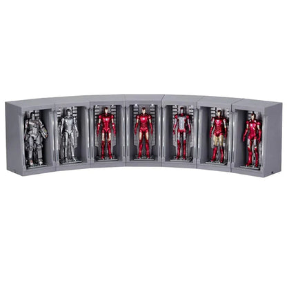ZD Toys Marvel Infinity Saga Iron Man 4-Inch Action Figure with Hall of Armor Display Set Iron Man Collection (Code:1924)