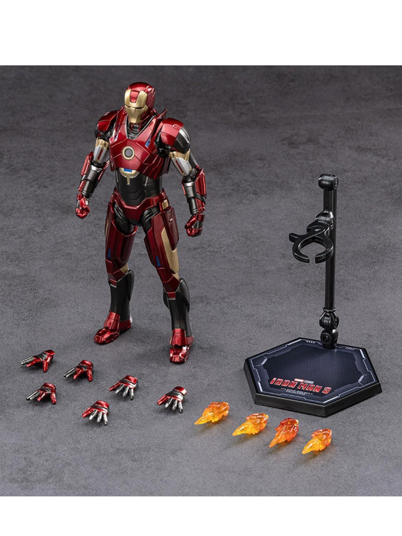 ZD Toys Marvel Studios The Infinity Saga Iron Man 3 MK16 1:10 Scale (Size-7 Inch)