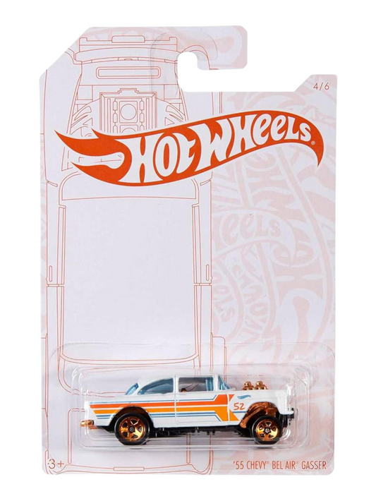 HotWheels 55 Chevy Bel Air GASSER IMPORTED Mainline Card Art 1:64 Scale GJW51-K9101L