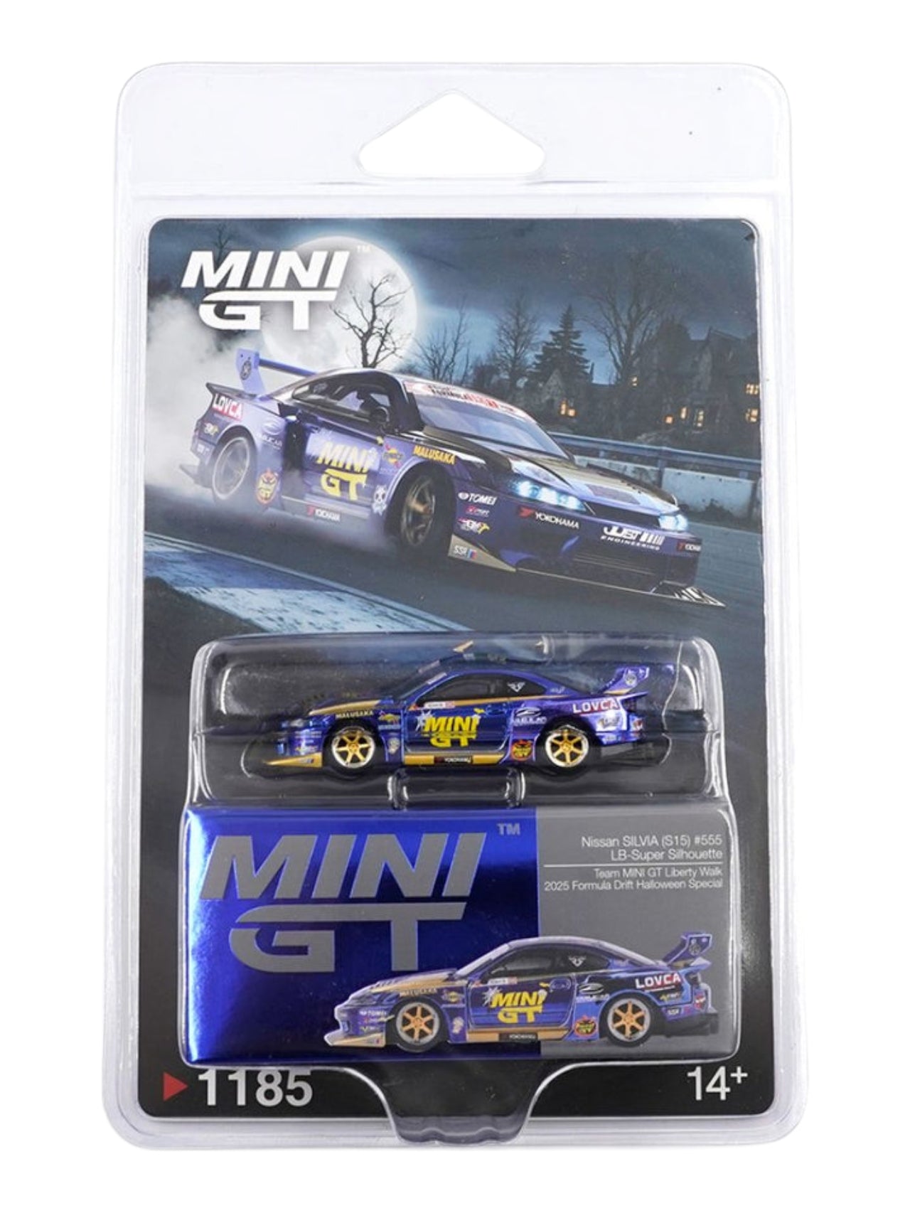 Mini GT #1185: Nissan LB-Super Silhouette S15 SILVIA #555 Team 1:64 Scale