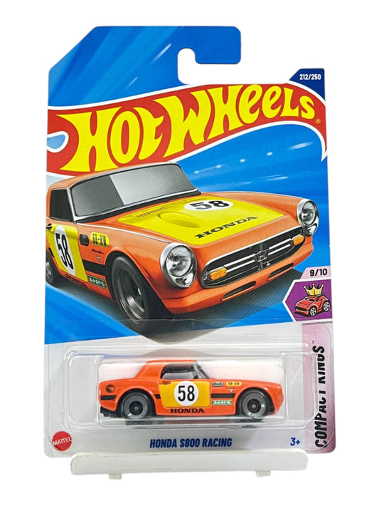 Hotwheels 'Honda S800 Racing' ( Treasure hunt )Imported Mainline (with protector) 1:64 Scale