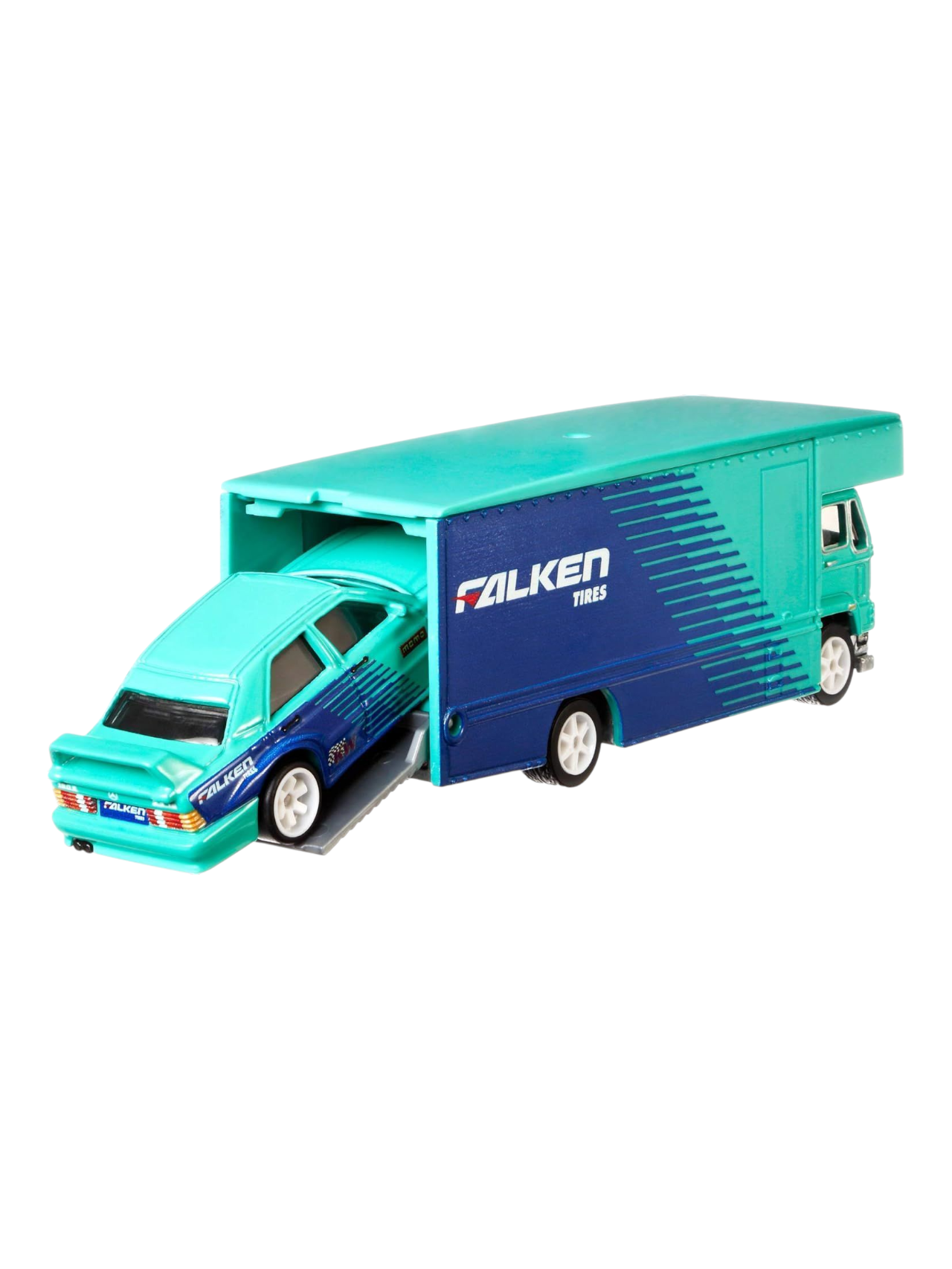 HotWheels Car Culture Team Transport Mercedes-Benz 190E Fleet Flyer Imported Premium 1:64 Scale (With Protector)