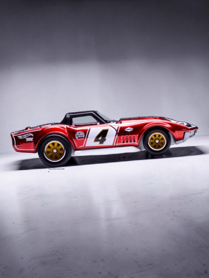 HotWheels '69 Corvette Racer ( Super Treasure Hunt  ) Imported 1:64 Scale
