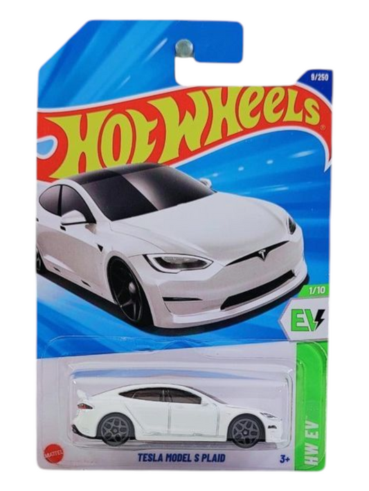 HotWheels Tesla Model S Plaid Imported Mainline 1:64 Scale