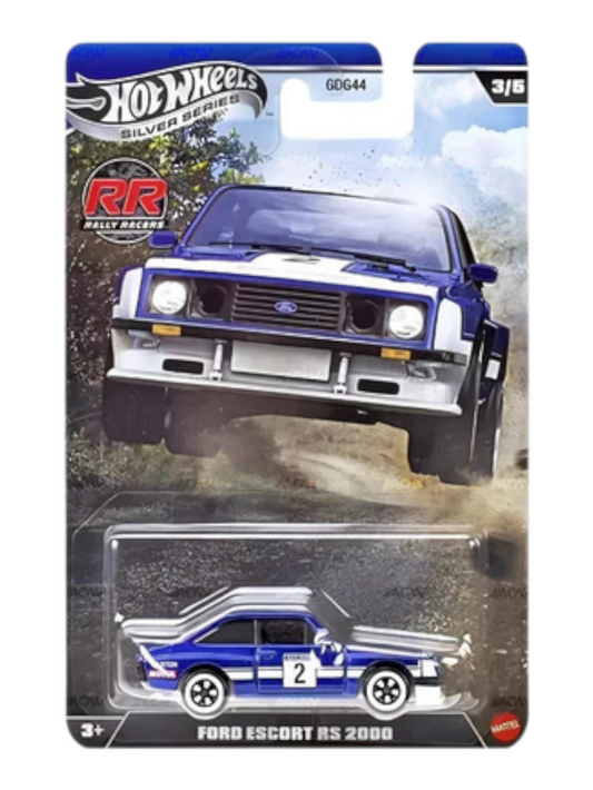 HotWheels Silver Series "Ford Escort RS 2000 Imported Mainline 1:64 Scale Card Art