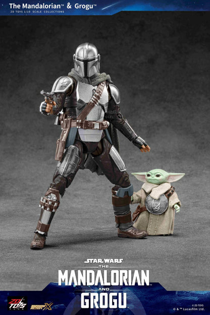 ZD Toys Star Wars The Mandalorian And Grogu 1:10 Scale Action Figures (code 1967)