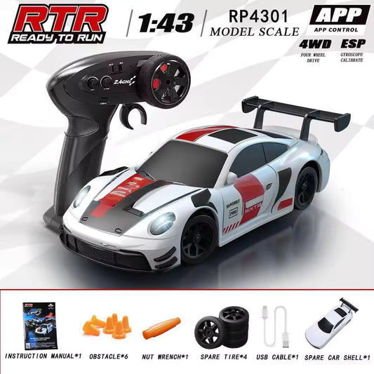 HB Toys Racing Rally RC Car 1:43 Scale | 2.4GHz Remote Control | 4WD | ESP Gyroscope | RTR Ready-to-Run LI-ION Battery
